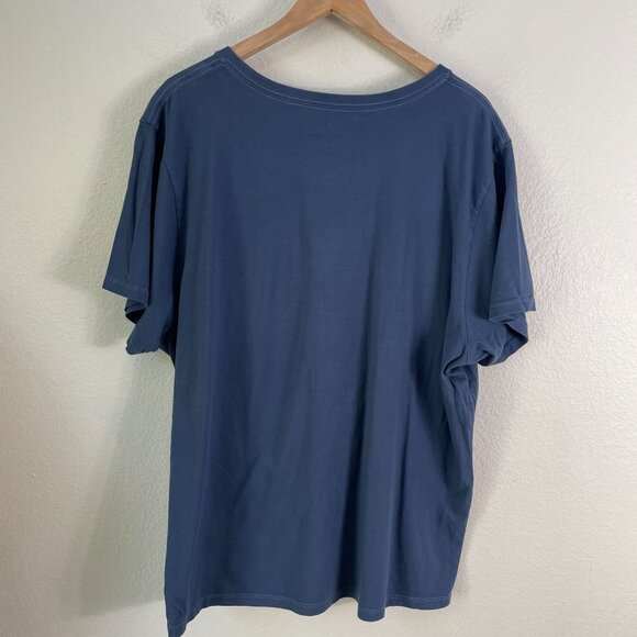 Life Is Good Womens Plus XXXL Navy Crusher Tee Peace Love Music Shirt Top - Picture 8 of 8